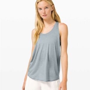 Lululemon Essential Tank *Pleated Blue Cast